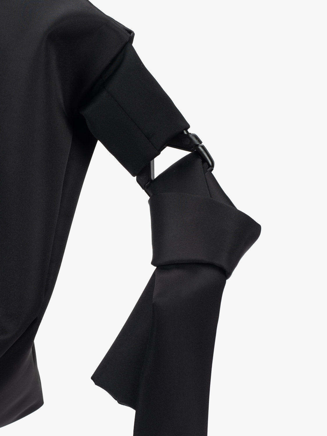Amu Sleek Nylon Black Bag