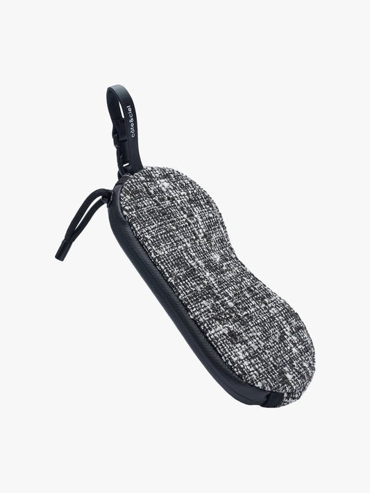 Eyewear Pouch Tweed Black & Cream