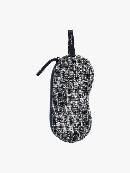 Eyewear Pouch Tweed Black & Cream
